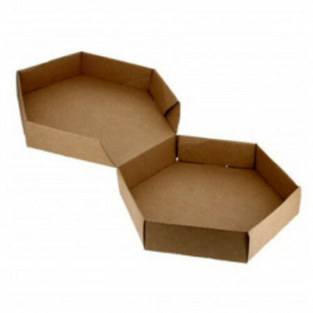 Hexagonal pizza packaging boxes
