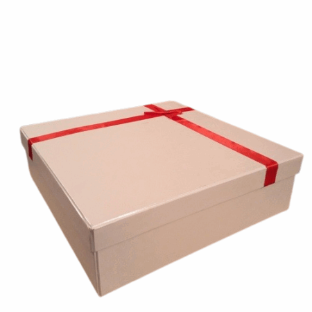Simple Side Crossed Ribbon Gift Box – Elegant Corporate Gift Packaging