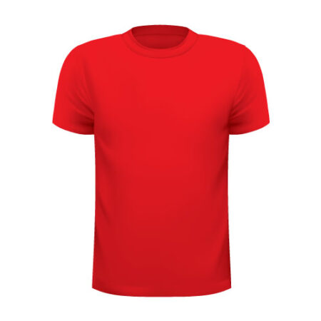 Pure Red Men's T-Shirt - Classic Fit, 100% Cotton, Casual Crew Neck Tee