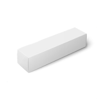 White Plain Cosmetic Box – Minimalist Custom Packaging with White Background