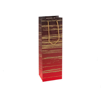 Plain Colored Wine Bag – Sand String Handles with Subtle Line Design